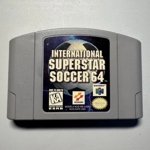 International Superstar Soccer 64 Nintendo 64 N64 Authentic Cart Only Vintage