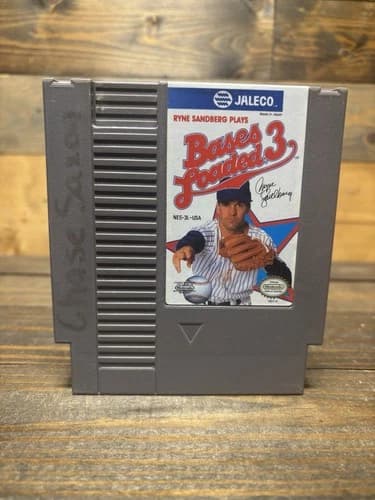 Bases Loaded 3 w/Ryne Sandberg (Nintendo NES, 1991) Cartridge Only