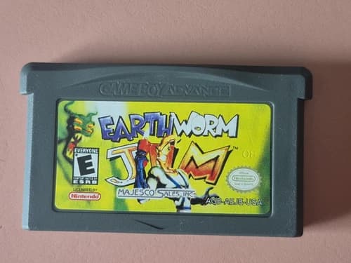 Earthworm Jim (Nintendo Game Boy Advance, 2001) Cart Only Tested