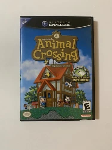 Animal Crossing (2002) Gamecube In Box With Disc And Manual (No Memory Card)