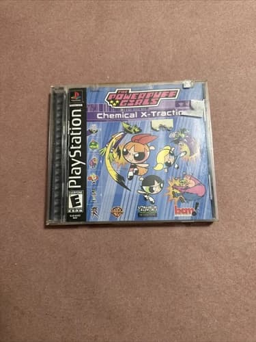 The Powerpuff Girls Chemical X-Traction Sony PlayStation 1 (PS1) - Amazing Disc!