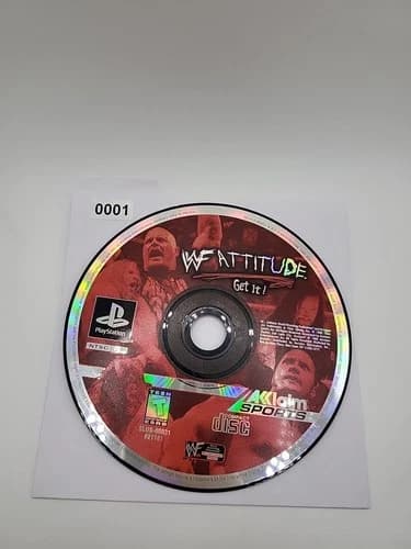 WWF Attitude (Sony PlayStation 1, 1999, PS1) Disc Only NO Usps TRACKING