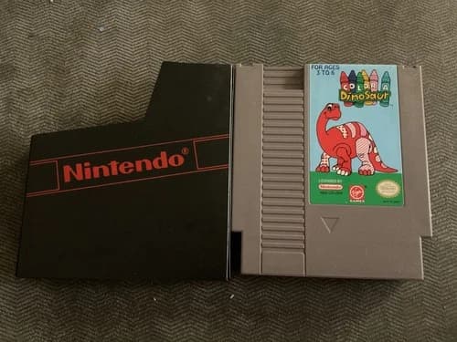 Color a Dinosaur NES Clean Authentic Rare (Nintendo Entertainment System)