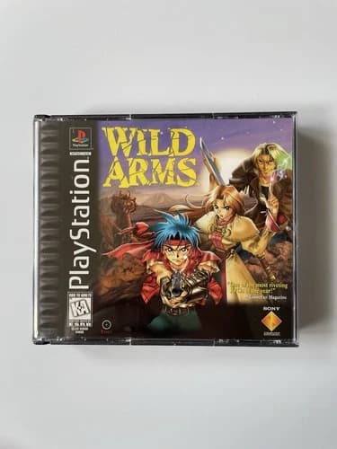Wild Arms Sony PlayStation 1997 PS1 Black Label Complete With Manual