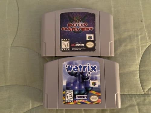 Wetrix and Body Harvest for Nintendo 64 N64