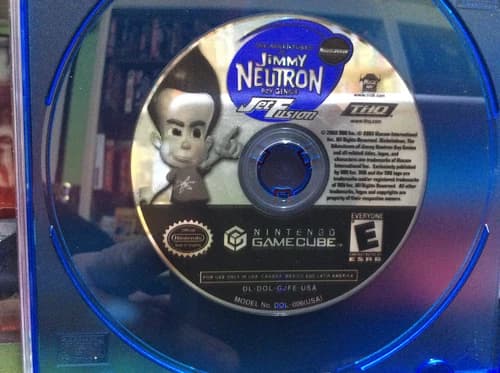 Adventures of Jimmy Neutron Boy Genius: Jet Fusion (GameCube, 2003) Disc Only