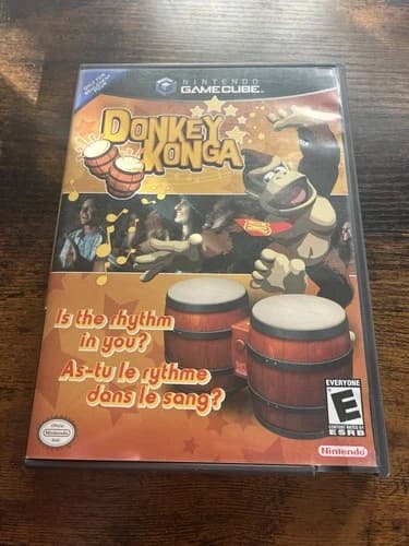 Donkey Konga (Nintendo GameCube, 2004) CIB Complete Tested