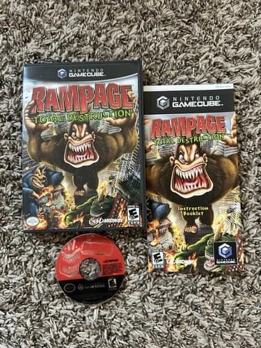 Rampage Total Destruction Nintendo GameCube Arcade Action Adventure Complete