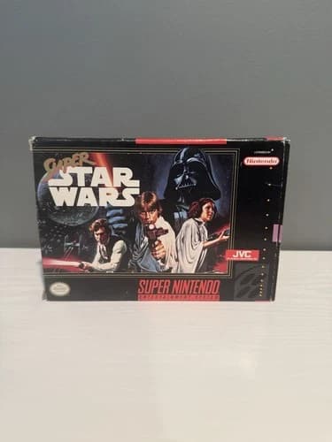 Super Star Wars (SNES, 1992) Game in Box w/ Manual