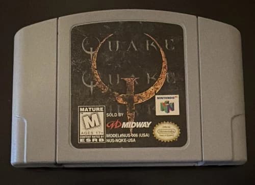 Quake (Nintendo 64 N64, 1998) Cart Cartridge Authentic Tested