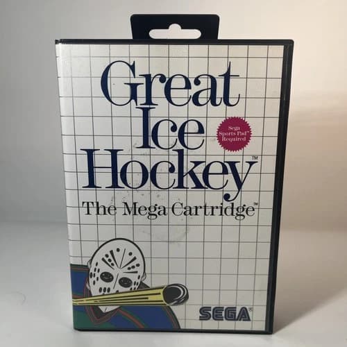 Great Ice Hockey (Sega Master System SMS, 1987) CIB Complete w Manual