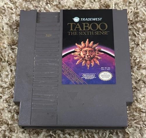 Taboo: The Sixth Sense, Nintendo NES - Authentic Cartridge Only, Tested Working