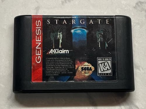 Stargate (Sega Genesis, 1995)TESTED AUTHENTIC Blockbuster Rental Copy