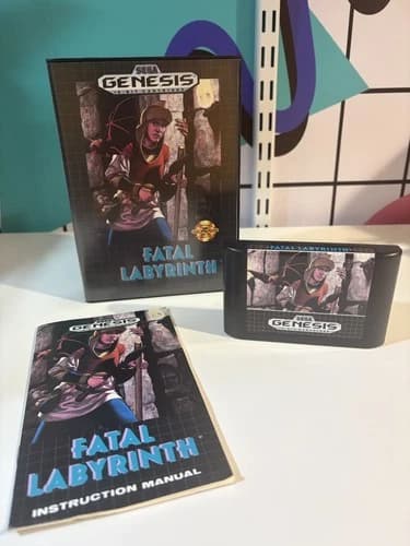 FATAL LABYRINTH (Sega Genesis, 1991) RPG Complete In Box - CIB - Tested Nice