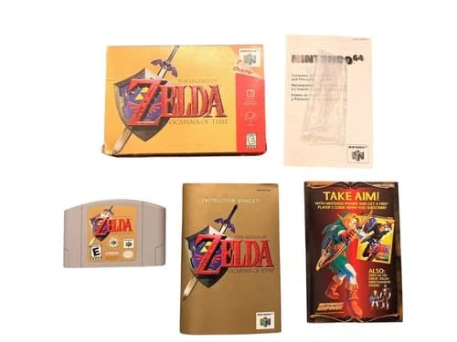 Zelda Ocarina of Time N64 CIB Complete in Box w/ Manual Nintendo 64 Authentic
