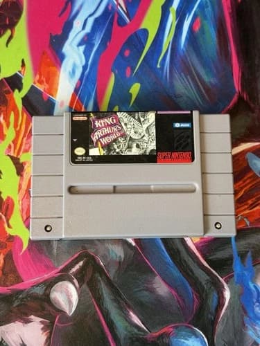 King Arthur's World (Super Nintendo, 1993) SNES Authentic Cartridge Tested