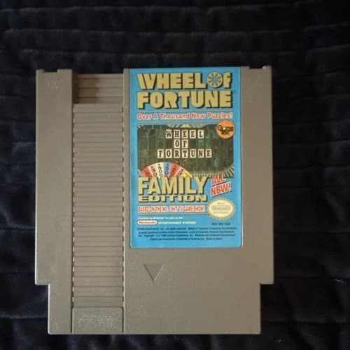 Wheel of Fortune Family Edition Nintendo NES Game Cartridge Trivia NTSC-U/C