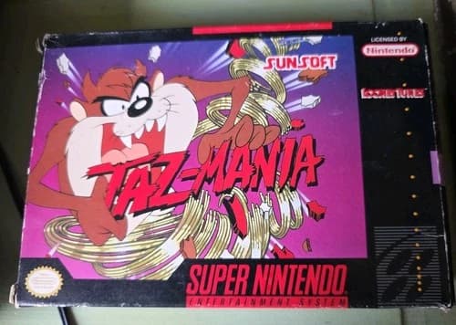 Taz-Mania (Super Nintendo Entertainment System) Complete Tested