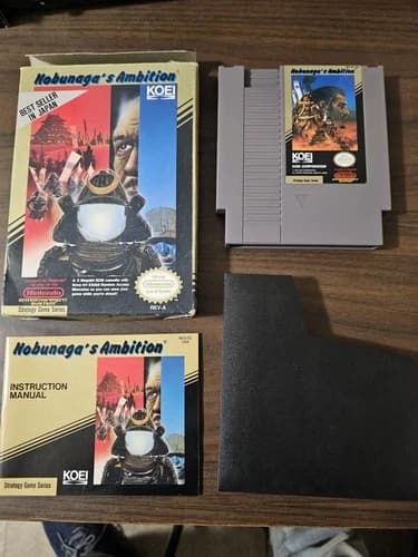 NOBUNAGA'S AMBITION Nintendo NES Complete CIB