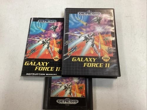 Galaxy Force II (Sega Genesis, 1992) CIB Manual Tested B