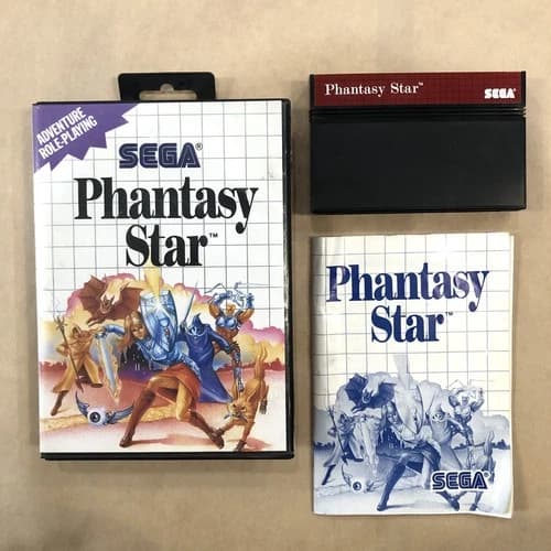 PHANTASY STAR 1988 SEGA Master System RPG Complete, Tested, Working Save Battery