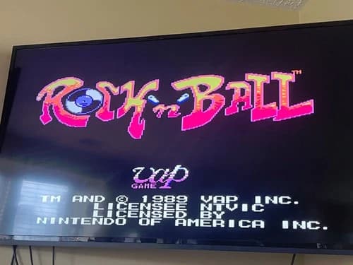 Rock 'n' Ball (Nintendo Entertainment System, 1990) -- ROCK N BALL for NES