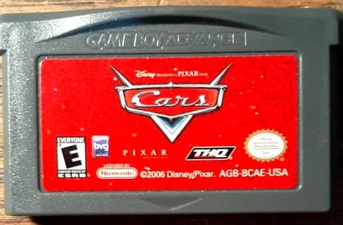 Pixar Disney Cars Cartridge only (Nintendo Game Boy Advance, 2006) VG Shape