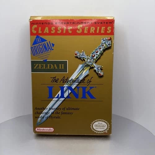 Zelda II: The Adventures of Link - Classic Series NES Nintendo Game Complete Box