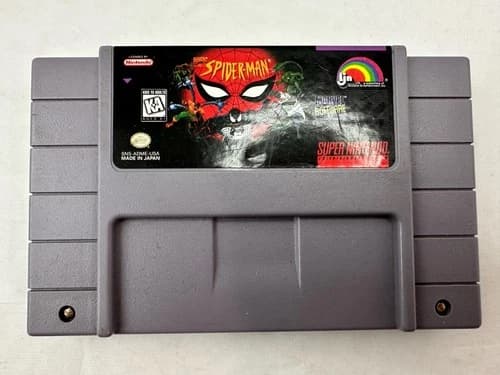 Spider-Man (Super Nintendo Entertainment System SNES, 1994) AUTHENTIC - TESTED