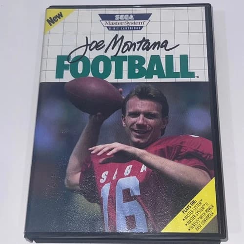 Joe Montana Football (Sega Master System, 1990) CIB - Tested