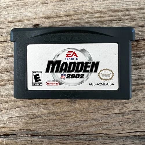 Madden NFL 2002 Nintendo Game Boy Advance GBA Authentic Tested