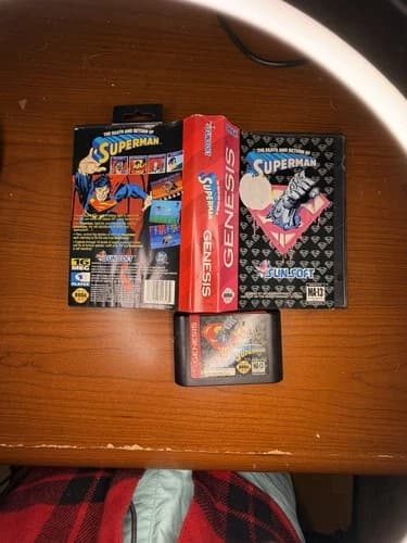 The Death and Return of Superman (Sega Genesis) CIB complete DC comic video game