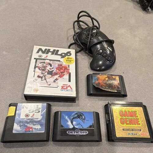 EA SPORTS NHL 95 and. 96 Sega Genesis Hockey Game and others