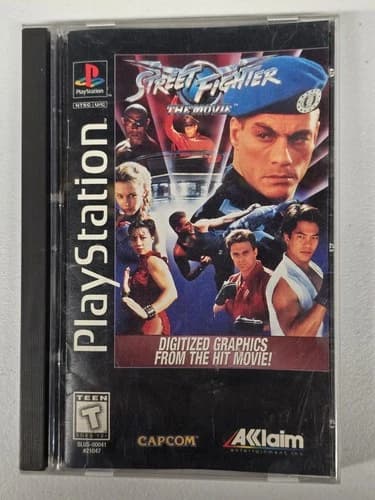 Street Fighter: The Movie - Long Box (PlayStation 1 PS1, 1995) CIB Complete