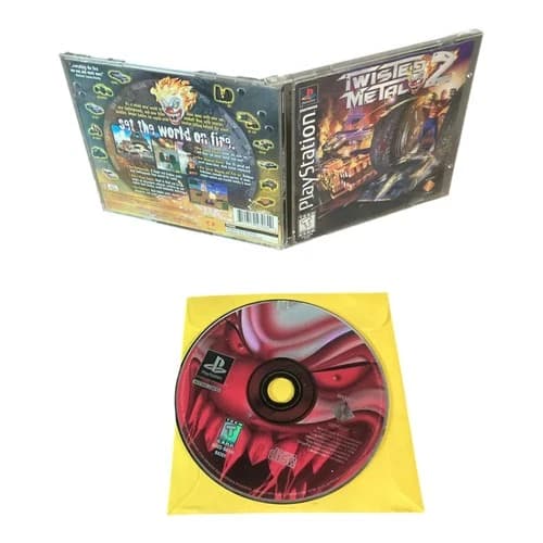 Sony PlayStation 1 PS1 CIB COMPLETE TESTED Twisted Metal 2 1996 BL CF