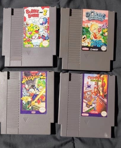 NES Ducktales 2, Bonks Adventure, Bubble Bobble 2, Chip N Dale 2 Other Read Des