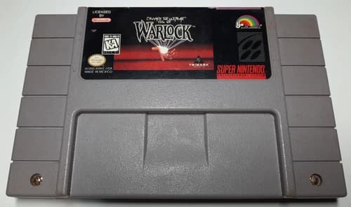 Warlock (Super Nintendo) Authentic, Tested, Working!