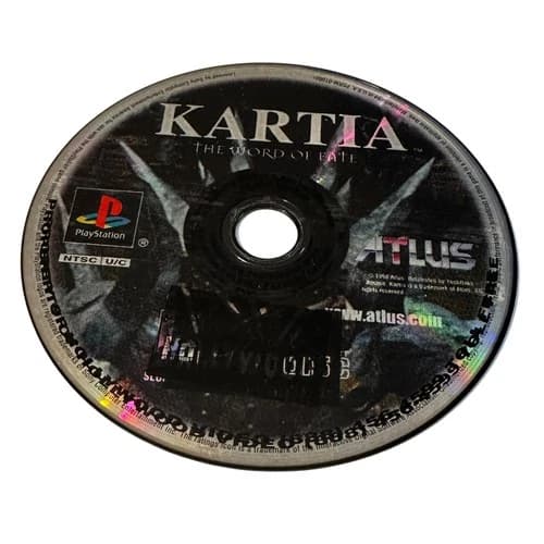 Kartia The Word of Fate Sony PS1 Playstation 1 Game Disc Only
