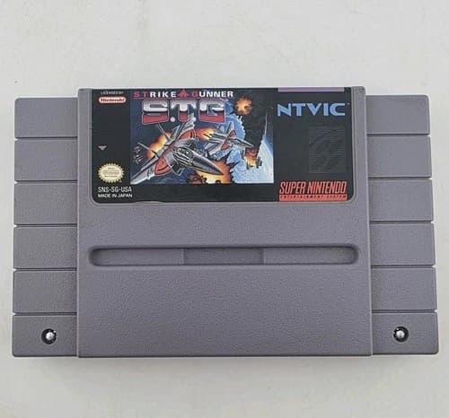 Strike Gunner STG S.T.G. Super Nintendo SNES Authentic (Cart Only) - Tested