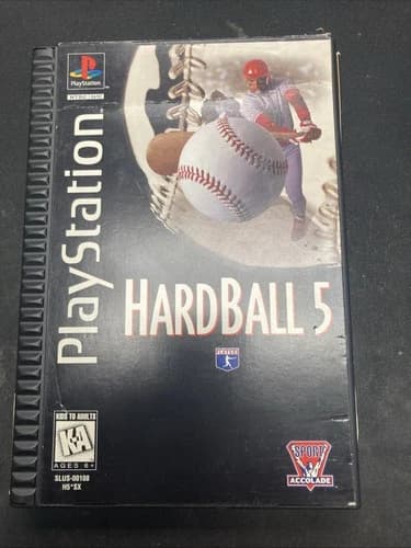 HardBall 5 (Sony PlayStation 1, 1995) PS1 CIB Longbox