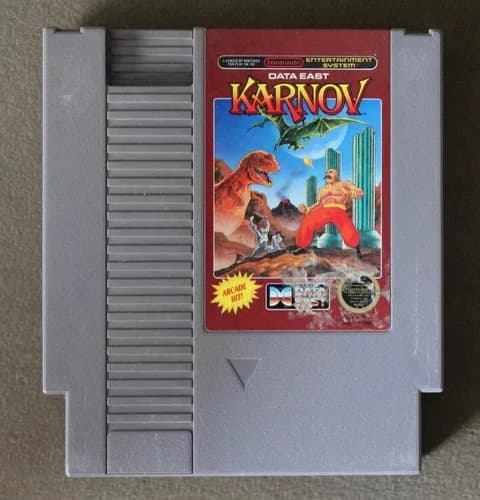 Karnov NES vintage authentic Nintendo Game