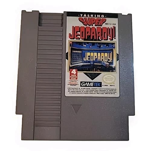 Super Jeopardy NES Nintendo Entertainment System, 1991 - Tested