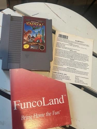Karnov Video Game Cartridge (Nintendo Entertainment System, 1988) NES Works