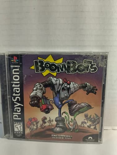 Boombots (Sony PlayStation 1, 1999) PS1 Complete CIB Black Label
