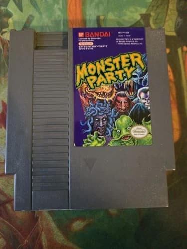 Monster Party (Nintendo Entertainment System NES, 1989) Cartridge Only