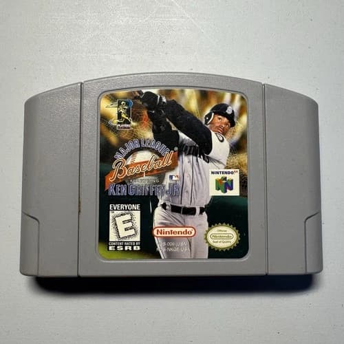 Major League Baseball Featuring Ken Griffey Jr Nintendo 64 N64 Cart Only Tested