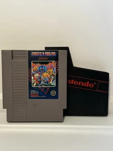 Ghosts 'n Goblins NES Nintendo Authentic, Cleaned, Tested, Five Screw