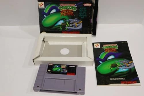 TMNT Teenage Mutant Ninja Turtles Tournament Fighters - Super Nintendo SNES CIB