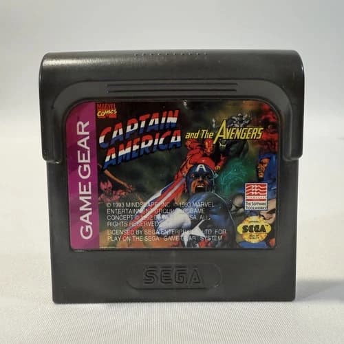 Captain America and the Avengers Game Gear Sega Action Beat Em Up Cartridge Game