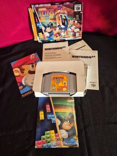 Magical Tetris Challenge Complete CIB Nintendo 64 N64 Mickey/minnie mouse goofy